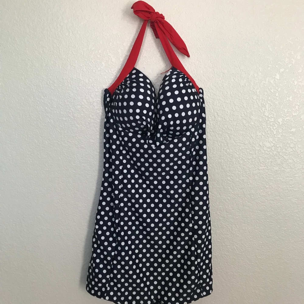 Polka dot swimsuit